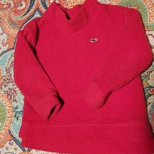 Pink Vineyard Vines Fleece pullover 4T